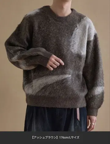 새상품급 epnok 엡녹 니트 스웨터 아쉬 브라운 M