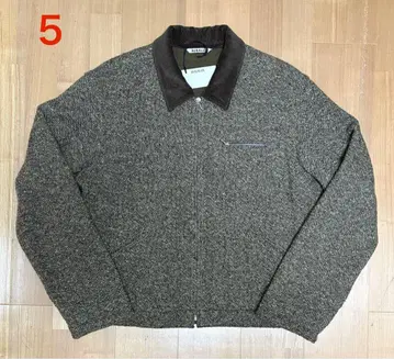 AURALEE HOMESPUN TWEED ZIP BLOUSON AW25