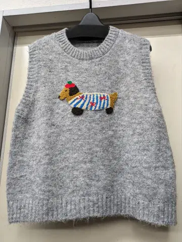 가을/겨울 제품 Tanppoppo 오샤레 귀여운 디자인 니트 베스트