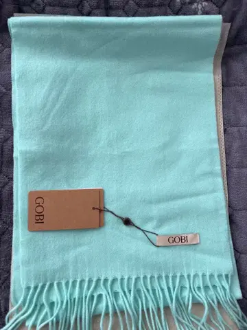 택 포함 새상품 GOBI 캐시미어 100% 머플러