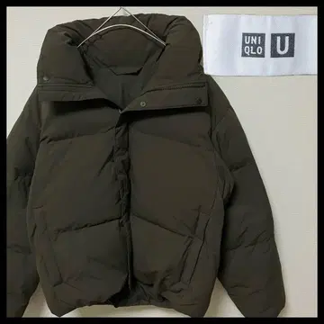 UNIQLO U 패디드 볼륨 자켓 올리브 M 사이즈 k