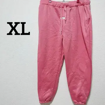 [ 빅 사이즈 ] 핑크 스웨트 팬츠 XL 허리밴딩 귀여운