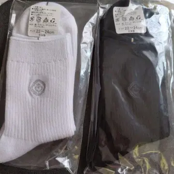 새상품 신애 양말 삭스 블랙 화이트 2켤레