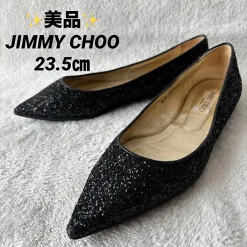 새상품급 JIMMY CHOO 지미추 플랫 23.5cm 글리터