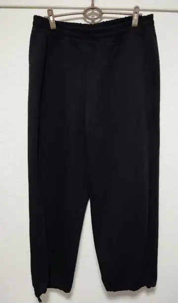 새상품급 유니클로 C 맨투맨 와이드 팬츠 블랙 XL