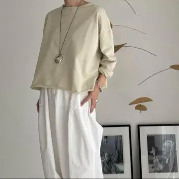 새상품 argue COTTON IDEAL PULLOVER2 롱 티셔츠