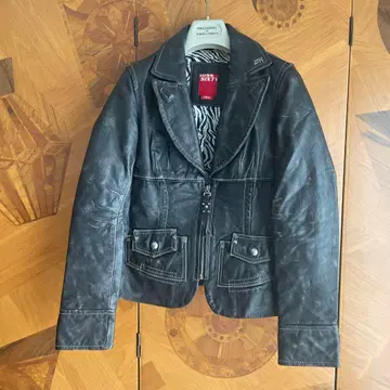 MISS SIXTY 블랙 가죽 자켓 XS