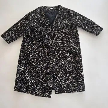 새상품급 Eimee Law 레오파드 무늬 롱 코트 사이즈 38