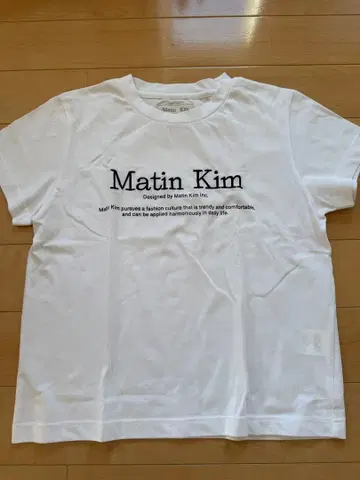 마뗑킴 화이트 티셔츠 F 사이즈