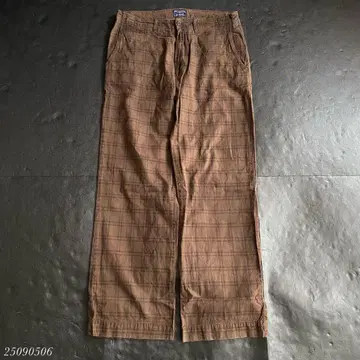 US 구제 의류 90's AMERICAN EAGLE 체크 팬츠 브라운
