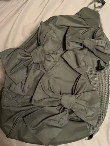 merry jenny 리본 원숄더백 그레이