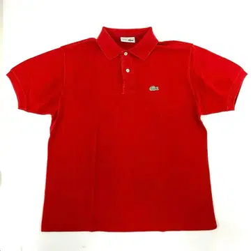 구제 의류 LACOSTE 라코스테 피케 셔츠 프랑스제 프레라코 면 레드!