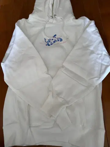LEFT ALONE 화이트 후드티 L