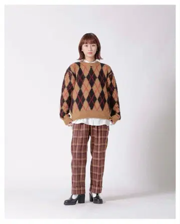 [ 새상품급 ] LoisCRAYON 체크 팬츠