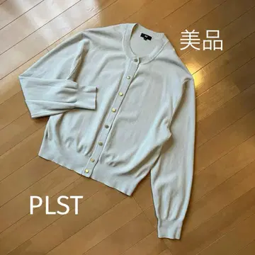 PLST 컷 레이온 블렌드 메탈 버튼 가디건