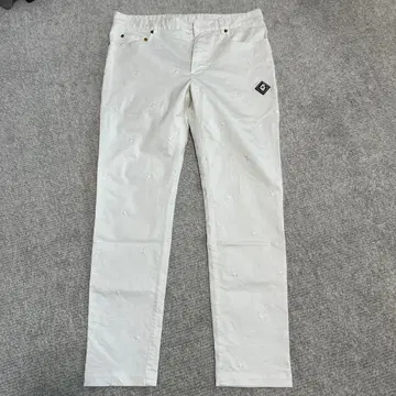 V12 골프웨어 팬츠 L 사이즈 스타 자수