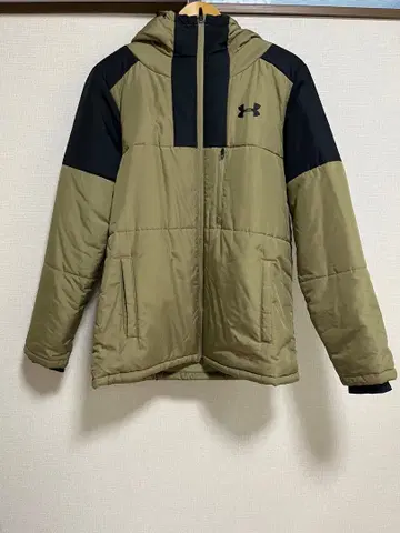 언더 아머 다운 자켓 카키/블랙 L 사이즈