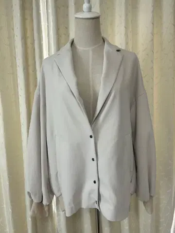 그레이 오버 사이즈 테일러드 자켓