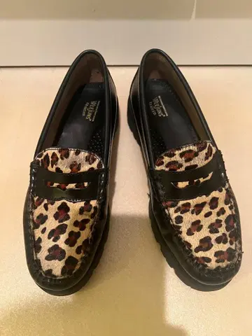 G.H.BASS 레오파드 무늬 로퍼 38.5 사이즈