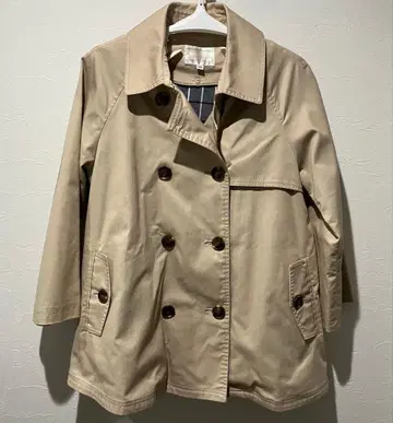 recenturecore's 베이지 더블 브레스트 트렌치코트 숏