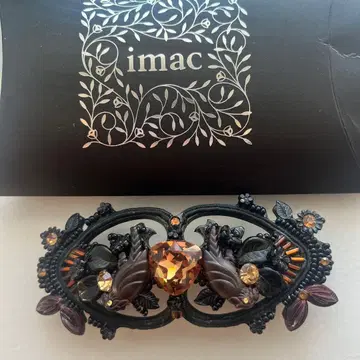 imac 빈티지풍 헤어 액세서리 브라운 박스 포함 프랑스제