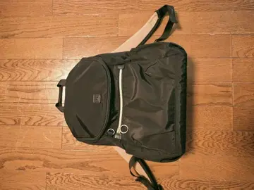 심플 블랙 백팩 B FORM