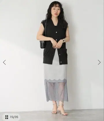 레이스 타이트 스커트