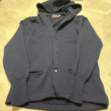 SKOOKUM 후드 부착 가디건 사이즈 42 다크 블루