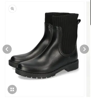 [ 새상품급 ] 리브 니트 부츠 레인부츠