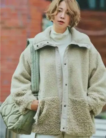 niko and - 니코앤드 크루클 보아 절개 자켓 M