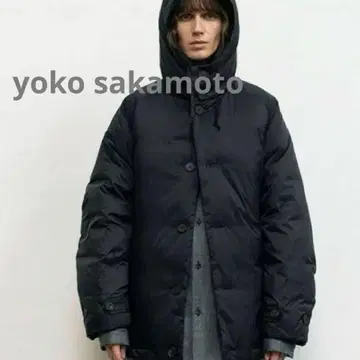 YOKO SAKAMOTO 다운 아노락 다운 자켓 L 블랙