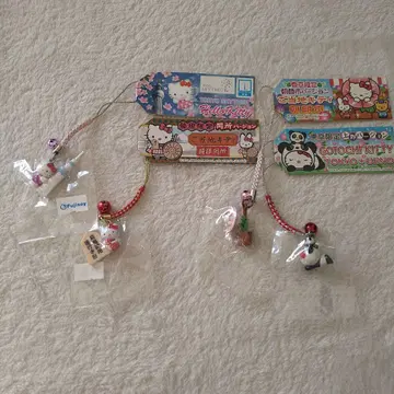 지역 한정 키티 도쿄 한정 가나가와 한정 스트랩 4개 세트