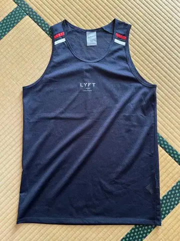 LYFT 메쉬 네이비 탱크탑 슬리브리스