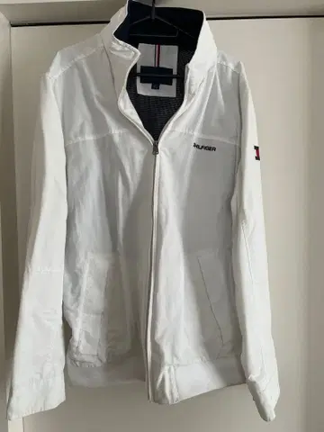 TOMMY HILFIGER 화이트 나일론 자켓 L