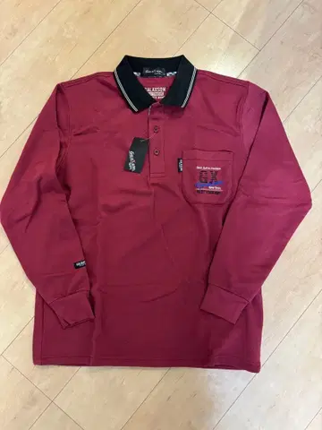 새상품 택 포함 GALAXSON 빨간색 M 피케 셔츠 속기모 골프 갤랙슨