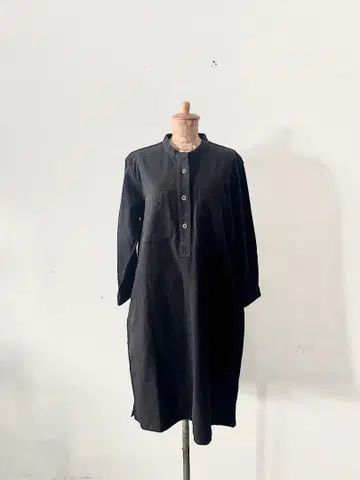 MHL 울 코튼 밴드 카라 원피스 사이즈 2