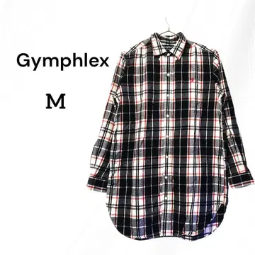 Gymphlex 짐플렉스 체크 플란넬 셔츠 M 네이비
