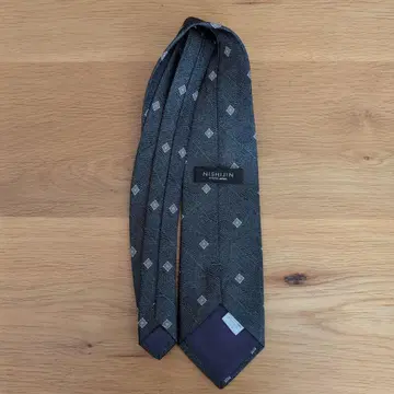 니시진 블랙 실크 넥타이
