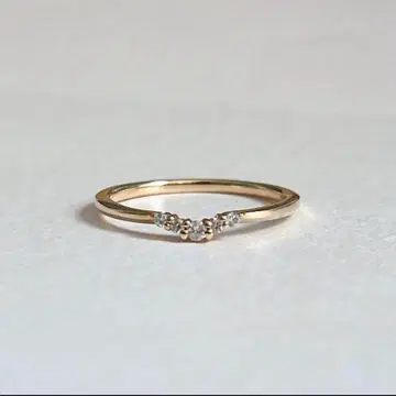 ete K10YG 다이아몬드 핑키링 5호