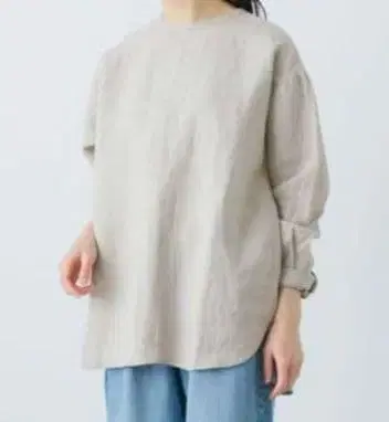 컨디션 최상 카구레 린넨 크루넥 풀오버