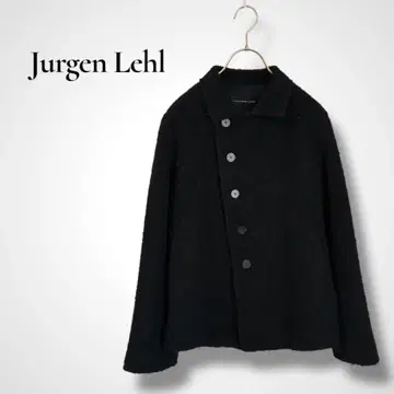 요건 레일 울 블랙 숏 자켓