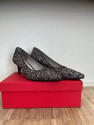 스틸레토 글리터 펌프스