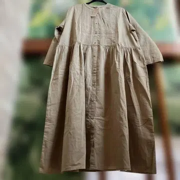 SM2 핀턱 원피스 카키