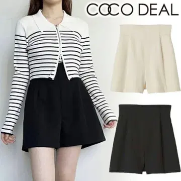 [ 미사용 새상품 ] 헤링본 하이웨스트 숏팬츠