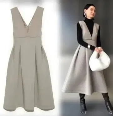 셀포드 분또 점퍼 드레스 오버롤 스커트 38