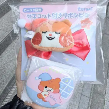 zeroni  마스코트 부착 리본 핑 거울 비니비니 한빈 ZB1