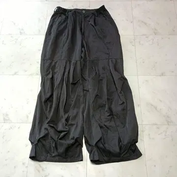 7440 37 1 와이드 팬츠 턱 디자인 팬츠 L