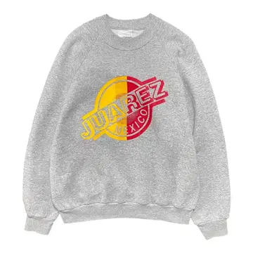 USA 구제 의류 멕시코제 시우다드 후아레스 크루넥 맨투맨 트레이닝복