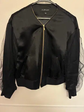 질스튜어트 ma-1 자켓 레이스 블루종 블랙