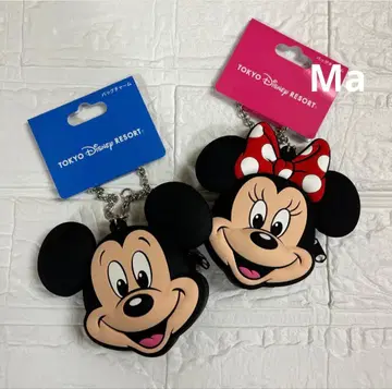 디즈니 미키 미니 백참 케이스 포함 코인 케이스 실리콘